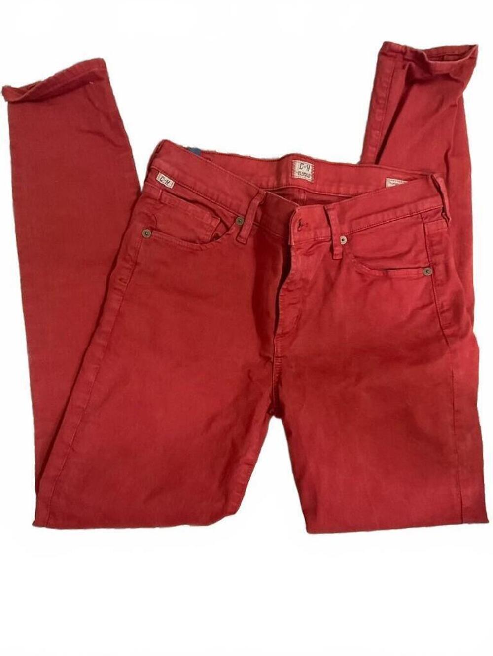 Citizens of Humanity red Thompson Medium rise cropped skinny size 28